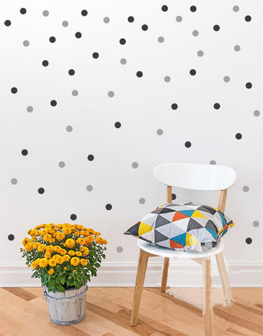 Polka dots Wall Decal DIY  2Color 140 Polka Dot  Small Polka Dots Decal