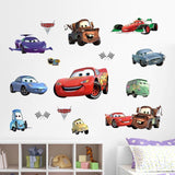 Cartoon cars child room wall stickers for kids room boy bedroom