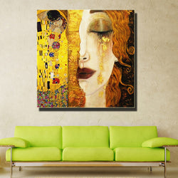 2016 High Quality Oil painting Canvas Reproductions Golden Tears