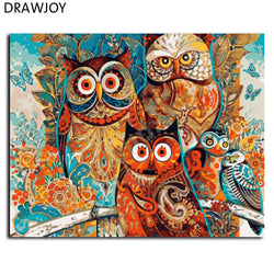 Frameless Oil Painting By Numbers Wall Art DIY Oil Painting 40 * 50 cm