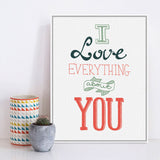 Black White Modern Inspirational Love Quotes