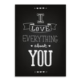 Black White Modern Inspirational Love Quotes