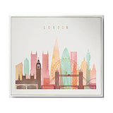 Modern Watercolor City London, New York, Paris Poster