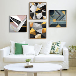 Minimalist Nordic Poster Abstract Canvas Wall Art Oil Paintings