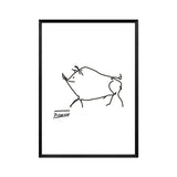 Minimalist Pablo Picasso Abstract Canvas Painting Animals Wall Art Oil Poster