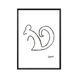 Minimalist Pablo Picasso Abstract Canvas Painting Animals Wall Art Oil Poster