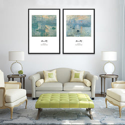 Nordic Canvas Painting Seaside Landscape Oil Poster