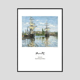 Nordic Canvas Painting Seaside Landscape Oil Poster