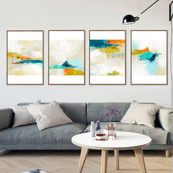 Nordic Modern Watercolor Poster Canvas Wall Art Oil Paintings