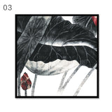 Chinese Style Lotus Canvas Painting Modern Abstract Oil Painting Poster