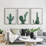 Nordic Minimalist Cactus Canvas Wall Art Poster Paintings
