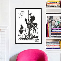 Canvas Painting Wall Art Posters and Prints Don Quixote Banksy Poster