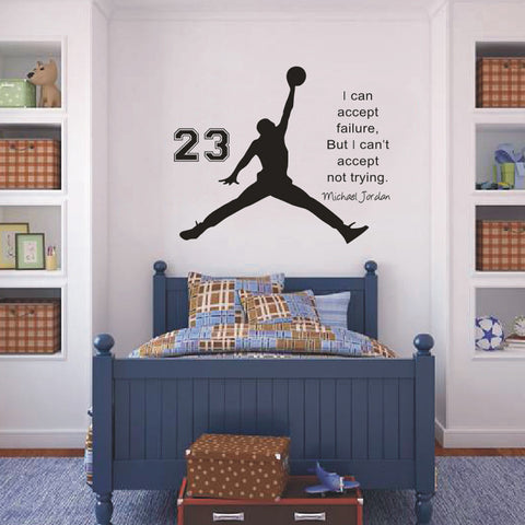 Inspirational Wall Sticker Quotes Basketball  Vinyl Wall Decals