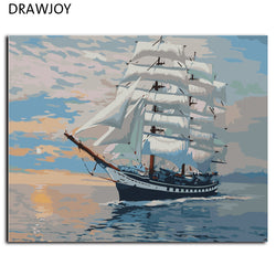 DRAWJOY Framless Wall Art Painting By Numbers 40 * 50cm
