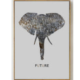 Nordic Elephant Minimalist Decor Scandinavian Canvas Wall Art