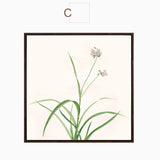 Chinese Style Flower Canvas Art Modern Abstract Oil Painting