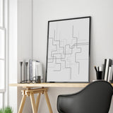 Modern Geometric Abstract Oil Painting Canvas Art Posters