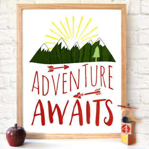 Adventure Awaits Printable Art Nursery Quote