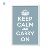 Canvas Art Print Poster KEEP CALM AND CARRY ON Inspired Quotes