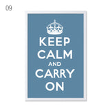 Canvas Art Print Poster KEEP CALM AND CARRY ON Inspired Quotes