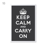 Canvas Art Print Poster KEEP CALM AND CARRY ON Inspired Quotes