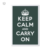 Canvas Art Print Poster KEEP CALM AND CARRY ON Inspired Quotes