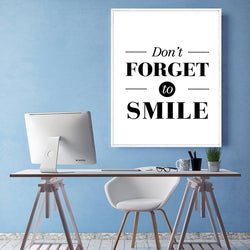 Nordic Minimalist Motivational Typography Smile Quotes