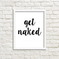 Get Naked Quotes Canvas Art Pop Art by Numbers Picture Posters