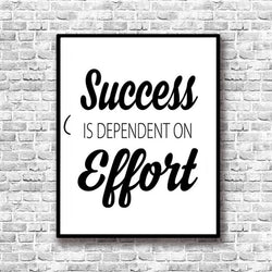 Success Inspiring Quotes Painting Nordic Canvas Art Posters