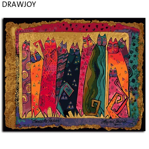 Framed Picture Painting By Numbers Home Decor 40 * 50 cm