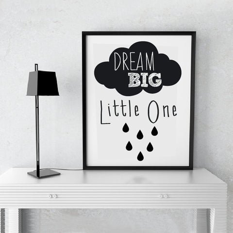 New Dream Big Little One Canvas Painting Poster