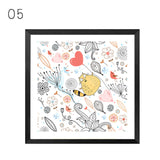 Nordic Flower Canvas Painting Cuadros Decoration