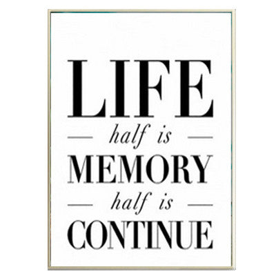 Nordic Ocean Inspiring Quotes Canvas Paintings Posters