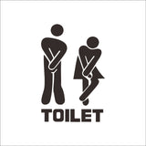 Funny Toilet Entrance Vinyl Sticker Decal For Shop Office Home