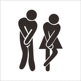 Funny Toilet Entrance Vinyl Sticker Decal For Shop Office Home