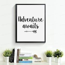 Arrow Adventure Awaits Printable Canvas Paintings
