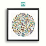 Modern Fashion Flower Canvas Painting Deer Nordic