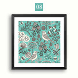 Modern Fashion Flower Canvas Painting Deer Nordic