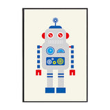 Nordic Canvas Wall Art Cartoon Robot Picture